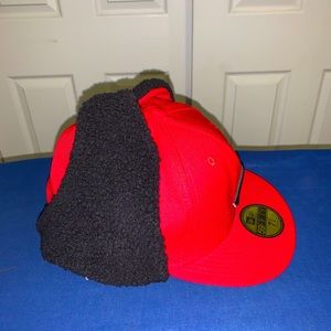 Cinti.Reds New Era 59FIFTY Mens Dog Ear Winter Cap